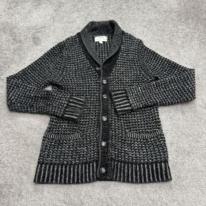 Rag & Bone x Neiman Marcus Cardigan Sweater Womens Small Black Gray Wool Blend